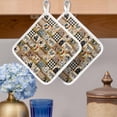 thumbnail image 2 of Animals Farmhouse Pot Holders for Kitchen Heatproof Potholder, 3 Pack Vintage Farm Country Star Brown Plaid Hot Pads Multipurpose Oven Pads Cloth Potholders Trivet for Cooking Baking, 2 of 8