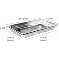 thumbnail image 6 of TrueCraftware -Full Size 2-1/2" Deep Perforated Stainless Steel Anti-Jamming Steam Pan 24 Gauge- Steam Food Pan Anti-Jam Steam Table Hotel Pan for Restaurant Family Events Personal Catering Use, 6 of 6