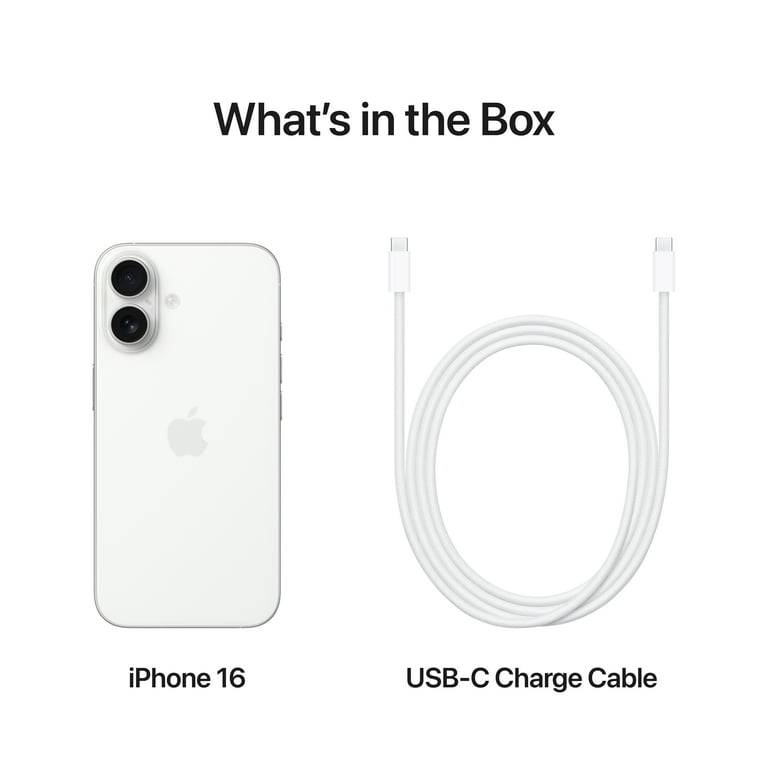 Straight Talk Apple iPhone 16, 128GB, White - Prepaid Straight Talk Apple iPhone 16, 128GB, White - Prepaid