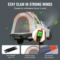 thumbnail image 4 of Truck Bed Tent for 5.5'-6' Pickup Trucks, 2-3 Person Waterproof Double Layer Camping Tent with Rain Fly & Carry Bag, PU2000mm for Outdoor Travel Activities, 4 of 6