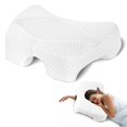 thumbnail image 1 of Pillow Eliteguard para dormir de lado con espuma viscoelástica con orificio para el brazo, color bla, 1 of 7