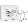 thumbnail image 4 of 1930 Literary Round Table Coupe Glass – Classic Cocktail & Champagne Coupe, 2-Piece Set (Gift Box Collection), 4 of 5