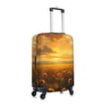 thumbnail image 3 of Daiia Sunflower Sunset Rainfall Luggage Cover, Thickened Washable Travel Luggage Covers, Elastic Unique Baggage Covers for 18-20 inch Luggage-Large, 3 of 9