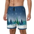 thumbnail image 2 of Fotbe Christmas Trees Men’s Swim Trunks Quick Dry Swim Shorts Board Shorts with Mesh Lining-X-Large, 2 of 9