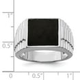thumbnail image 2 of Auriga Fine Jewelry 925 Sterling Silver Onyx Men's Ring Size 9, 2 of 6