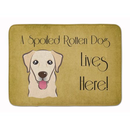 Golden Retriever Spoiled Dog Lives Here Machine Washable Memory Foam Mat