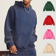 thumbnail image 5 of Hpapadks Hoodies for Men Graphic Oversized Unisex Solid Acid Wash Hoodies Pullover Heavyweight Vintage Sweatshirts for Men, 5 of 5