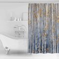 thumbnail image 4 of 60x72 Inch Shower Curtains for Bathroom Yellow Blue Forest Fabric Bath Curtain Decor Modern Oil Painting Art Waterproof Restroom Curtains Shower Set Accessories with 12 Hooks 60 Inch, 4 of 6