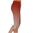 thumbnail image 6 of SwiftWear Women's Gradient Capri Pants Summer Drawstring Casual Stretchy 7/8 Length Pants with Side Pockets for Active & Relaxed Style​, 6 of 9