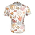 thumbnail image 4 of joogoo Corals Seashells Pattern Men's Cycling Jerseys Mountain Bike Short Sleeve Tops XL, 4 of 7