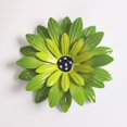 thumbnail image 1 of Zhuge 2 piezas 3D margarita metal flor pared arte decoración multicapa metal flor exterior decoración colgante rústico jardín sala de estar casa granja cerca, 8 pulgadas (verde), 1 of 3