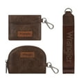 thumbnail image 5 of Wrangler KeyChain Wallet Wristlet Wallets for Women Dual Pouch Wristlet Rfid Blocking Credit Card Holder Wallet, Coffee, 5 of 7