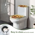 thumbnail image 4 of HELLHERO Sunflower Pattern Toilet Lid Cover and Toilet Tank Lid Cover & Toilet Cover Set with Adjustable Polyester Fabric for Reusable, Non-Slip, 4 of 8