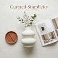 thumbnail image 3 of Unique Bargains Ceramic Modern Ripple Textured Decorative Vase White 4.7"L x 4.7"W x 6"H, 3 of 6