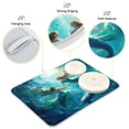 thumbnail image 4 of Dish Drying Mat Kitchen Pad Large Counter Absorbent Dish Mats Drainer Beautiful Mermaids, 4 of 8