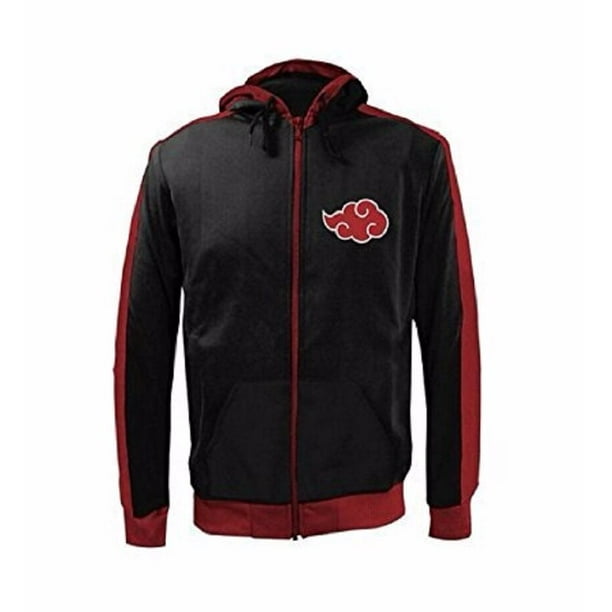Naruto Shippuden Akatsuki Clouds Anime Track Zip Up Hoodie Walmart Com