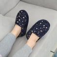 thumbnail image 6 of HOMEHOT Slippers for Girls Boys Memory Foam Bedroom Shoes Non-slip Rubber Sole Indoor Outdoor Blue Size 9-10 Female, 6 of 6