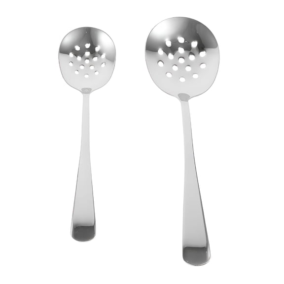 ACDANC 2Pcs Metal Kitchen Spoons Cooking Spoons Slotted Spoon Soup Spoon Kitchen Cooking Tool