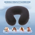 thumbnail image 6 of Cotton Neck Travel Pillows for Adults,Velvet U Shaped Pillows for Sleeping,Neck Pillow for Traveling U Shaped Memory Foam Purple Portable Headrest Sleep Airplane Neck Pillow for Flight,Home,Office, 6 of 6
