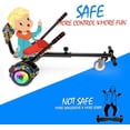 thumbnail image 6 of SISIGAD Hoverboard Go Kart Seat Attachment with Adjustable Frame Length for 6.5" 8" 10" Self Balancing Scooter, Graffiti, 6 of 6