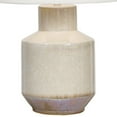 thumbnail image 4 of Benjara Ceramic Geometric Bellied Shape Table Lamp, Offwhite, 4 of 5