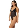 thumbnail image 3 of Adored by Adore Me Micro and Lace Unlined Evalynn Bodysuit, Sizes S-3X, 3 of 8