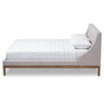 thumbnail image 3 of Baxton Studio Louvain Upholstered Queen Platform Bed in Greyish Beige, 3 of 7