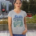 thumbnail image 4 of Country Roads Take Me Home Women's V-Neck T-shirt Rustic Mountains Road Trip Music, 4 of 7
