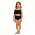 thumbnail image 2 of Big Girls Swimsuit Backless Halter Two Piece Girls' Swimwear with Chest Pad Bikinis for Tweens 11-12 Years, 2 of 6