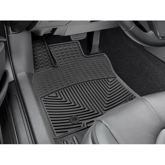 Weathertech Floor Mat W463 All-Weather; Direct-Fit; Deeply Sculpted Channels; Black; Thermoplastic Elastomer TPE; 2 Piece