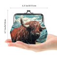 thumbnail image 2 of Yak Coin Purse Vintage Pouch Buckle Clutch Bag Kiss-Lock Change Purse Clasp Closure Wallets for Women Girl, 2 of 7