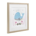 thumbnail image 3 of Stupell Industries Baby Whale & Flowers Birch Framed Print Under Glass, design by Carla Daly, 13 x 13, 3 of 10