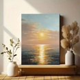 thumbnail image 6 of UXIEQU Sunset Ocean Canvas Wall Art Print 15.75x11.81 Inches, 6 of 8
