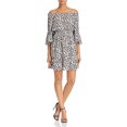thumbnail image 1 of Le Gali Womens Helene Flounce Dress, Beige, X-Large, 1 of 1