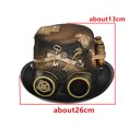 thumbnail image 2 of Sombrero Steampunk, sombrero de copa para cosplay, dibujos animados, anime, cosplay, fieltro, 2 of 4