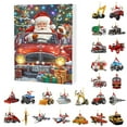 thumbnail image 1 of 2024 Countdown To Christmas Cartoons Car Transport Pendant Christmas Gift Gift Box Blinds Box, 1 of 8
