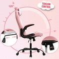 thumbnail image 7 of BestOffice Massage Gaming Chair - Ergonomic PU Leather , Lumbar Support Office Chair for Girls，Pink, 7 of 7