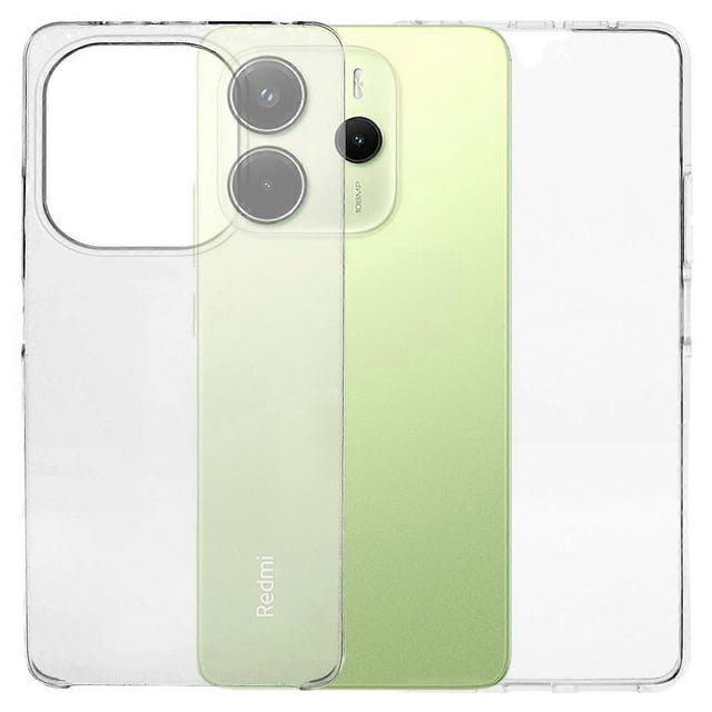 For Xiaomi Redmi Note 14 4G (163.25x76.55x8.16mm) Case TPU Frame Clear Acrylic Back Phone Cover with