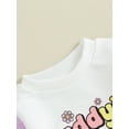 thumbnail image 4 of Bagilaanoe Newborn Baby Girl Oversized Romper Sweatshirt Long Sleeve Bodysuits Letter Print Pullover 3M 6M 12M 18M Infant Casual Tee Tops, 4 of 8