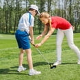thumbnail image 2 of Ultimate 30 Inch Junior Mallet Putter for Kids with Stainless Steel Shaft and Headcover Blue, 2 of 10