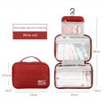 thumbnail image 2 of Large Hanging Travel Cosmetic Organizer Bag for Full Sized Toiletries and Makeup Accessories with Durable Water Shampoo Container Hook, 2 of 2