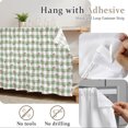 thumbnail image 6 of Sage Green Plaid Cabinet Curtains for Shelves, Checkered Farmhouse Privacy Curtain for Closet Self Adhesive, Dust-Proof Drapes for Closet Storage Room Classroom Doorway, 32"W x 55"L, 6 of 9