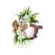 thumbnail image 2 of Corona de Pascua con cruz rústica, ramo floral simulado, guirnalda para puerta de entrada blanco 45cm, 2 of 9