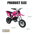 thumbnail image 2 of Queroig 49cc 2-Stroke Kids Dirt Bike, Gas Power Motocross, Beach Off Road Mini Motorcycle, Children Pocket Motorbike with Disc Brakes, 2 of 9