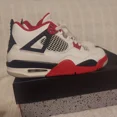 thumbnail image 3 of Air?Jo r-dan 4 Retro Fire Red 7Y W Original Box 2020 Basketball Shoes 408452-160, 3 of 6