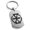 Silver, variant on Stainless Steel Ancient Tribal Change Rune Engraved Dog Tag Keychain Keyring