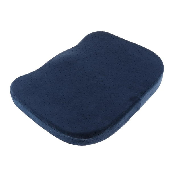 Cojín ortopédico de asiento de espuma viscoelástica Coxis Dolor de espalda Azul marino Colcomx Almohadilla de la silla de confort