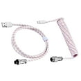 thumbnail image 1 of Thinsony ABS Scalable USB Cable For Comfortable Movement And Tensile Strength And No Breakage Keyboard Coiled Flower color, 1 of 6