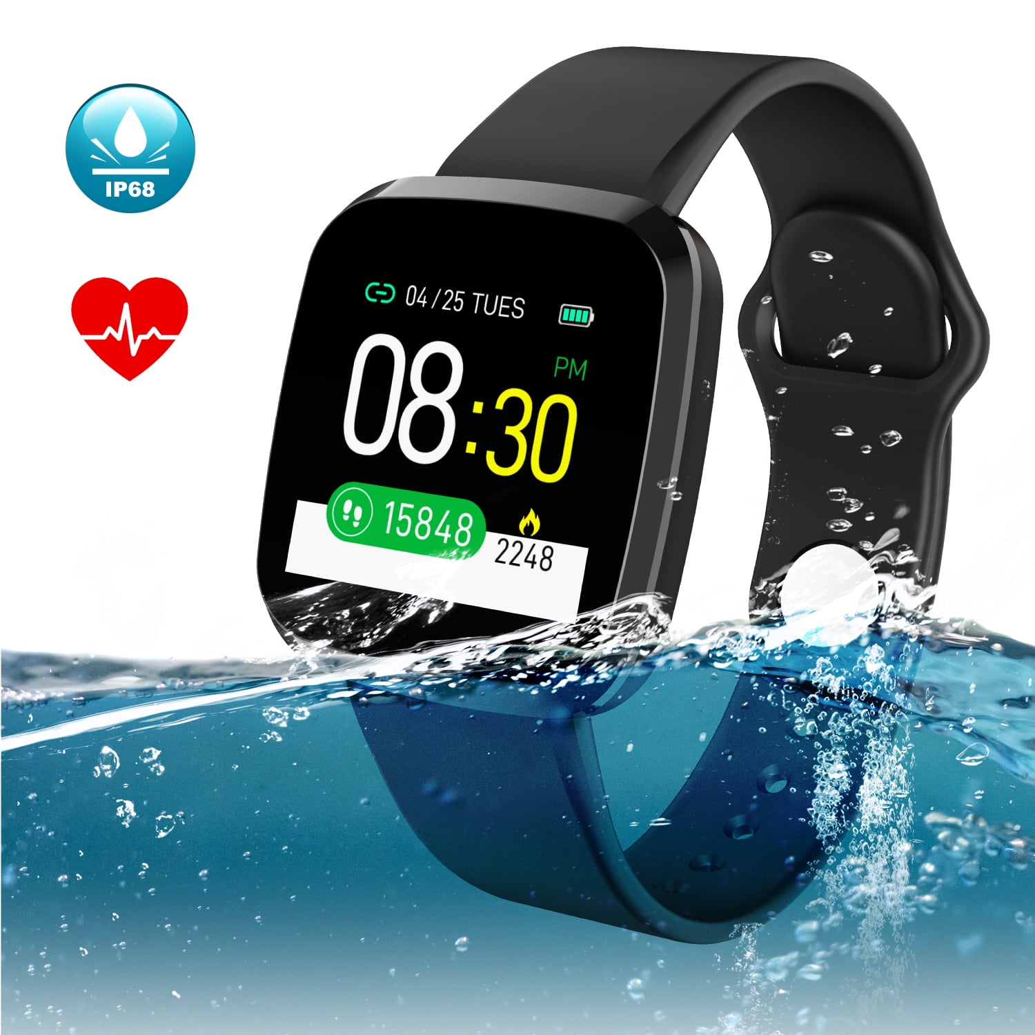 agptek waterproof fitness tracker