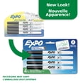 thumbnail image 2 of EXPO Dry Erase Markers, Low Odour Ink, Black, Ultra Fine Tip, 4 Count, 2 of 7
